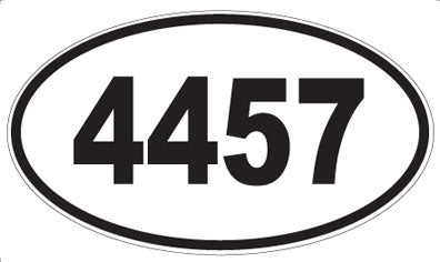 4457 - Oval Sticker