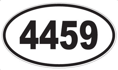 4459 - Oval Sticker