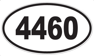 4460 - Oval Sticker