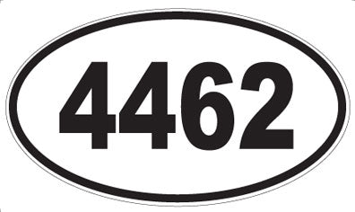 4462 - Oval Sticker