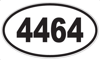 4464 - Oval Sticker
