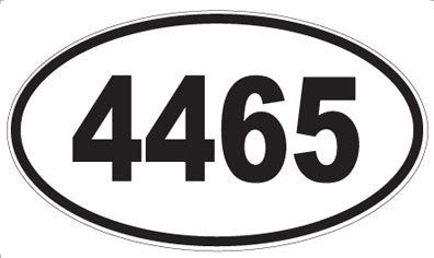 4465 - Oval Sticker