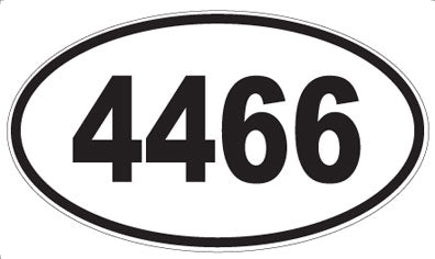 4466 - Oval Sticker