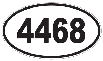4468 - Oval Sticker