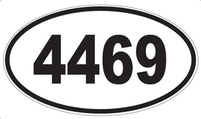 4469 - Oval Sticker