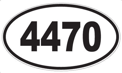 4470 - Oval Sticker