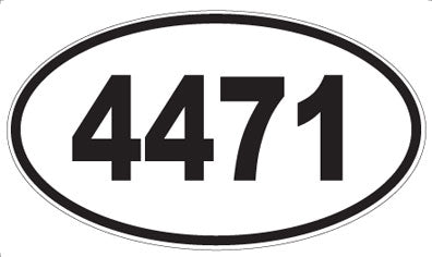 4471 - Oval Sticker