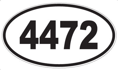 4472 - Oval Sticker
