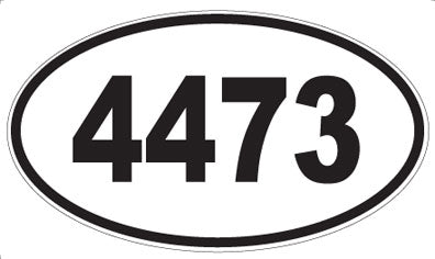 4473 - Oval Sticker