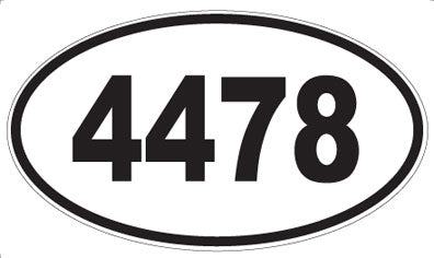 4478 - Oval Sticker
