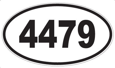 4479 - Oval Sticker