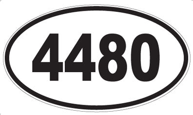 4480 - Oval Sticker