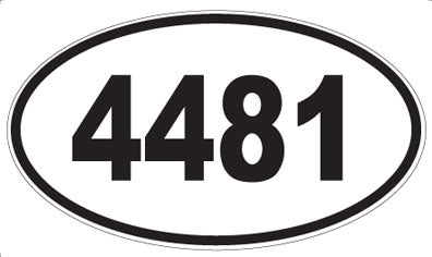 4481 - Oval Sticker