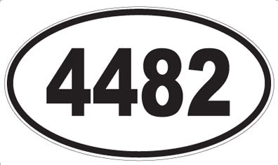 4482 - Oval Sticker