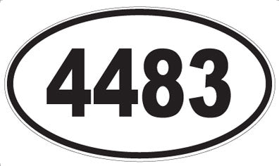 4483 - Oval Sticker