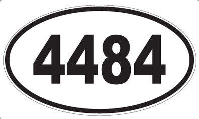 4484 - Oval Sticker