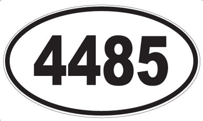 4485 - Oval Sticker