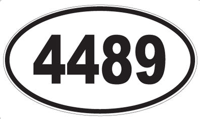 4489 - Oval Sticker