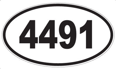 4491 - Oval Sticker