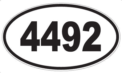 4492 - Oval Sticker