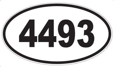 4493 - Oval Sticker
