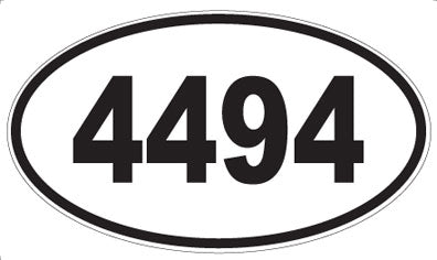 4494 - Oval Sticker