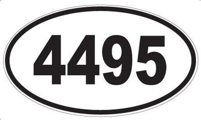 4495 - Oval Sticker