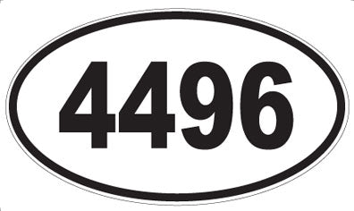 4496 - Oval Sticker