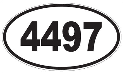 4497 - Oval Sticker