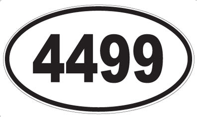4499 - Oval Sticker