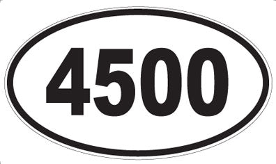 4500 - Oval Sticker