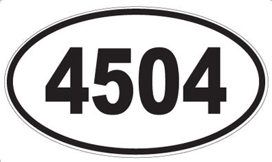 4504 - Oval Sticker
