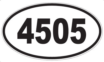 4505 - Oval Sticker