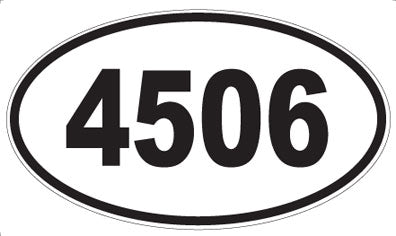 4506 - Oval Sticker