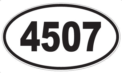 4507 - Oval Sticker