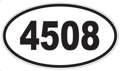 4508 - Oval Sticker