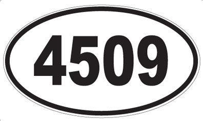 4509 - Oval Sticker