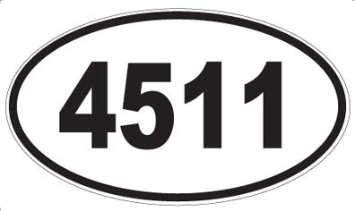 4511 - Oval Sticker