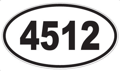 4512 - Oval Sticker