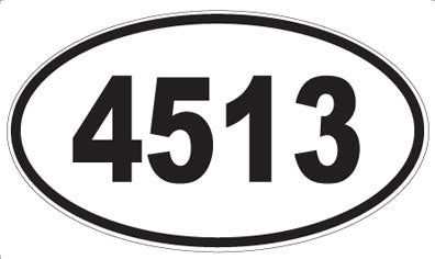4513 - Oval Sticker