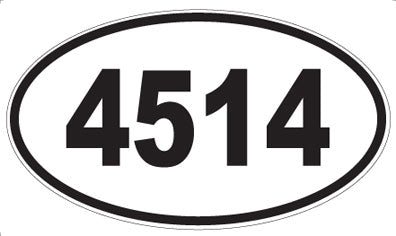 4514 - Oval Sticker