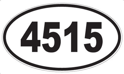 4515 - Oval Sticker