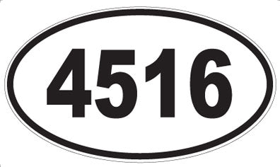 4516 - Oval Sticker