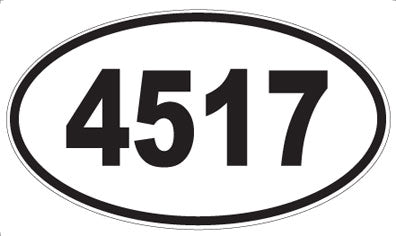 4517 - Oval Sticker