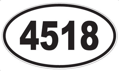 4518 - Oval Sticker