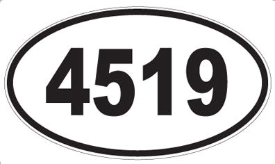 4519 - Oval Sticker