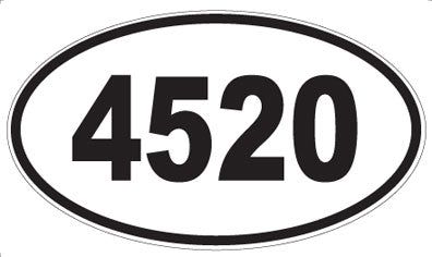 4520 - Oval Sticker