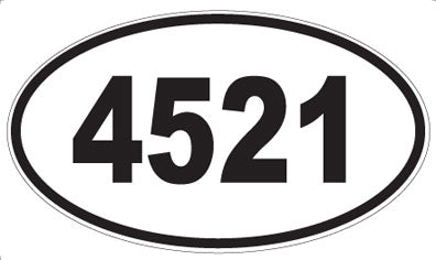 4521 - Oval Sticker