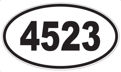 4523 - Oval Sticker
