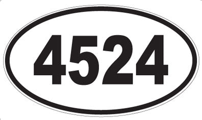 4524 - Oval Sticker